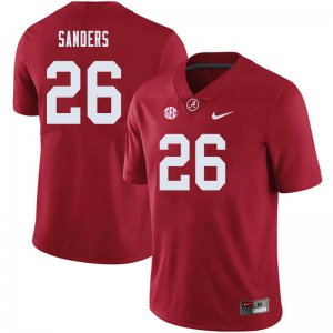 NCAA Men's Alabama Crimson Tide #26 Trey Sanders Stitched College 2019 Nike Authentic Crimson Football Jersey FF17L76SR